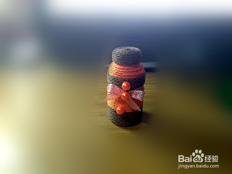 废物利用做古朴的棉签筒