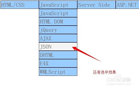 CSS+JS制作漂亮的下拉菜单