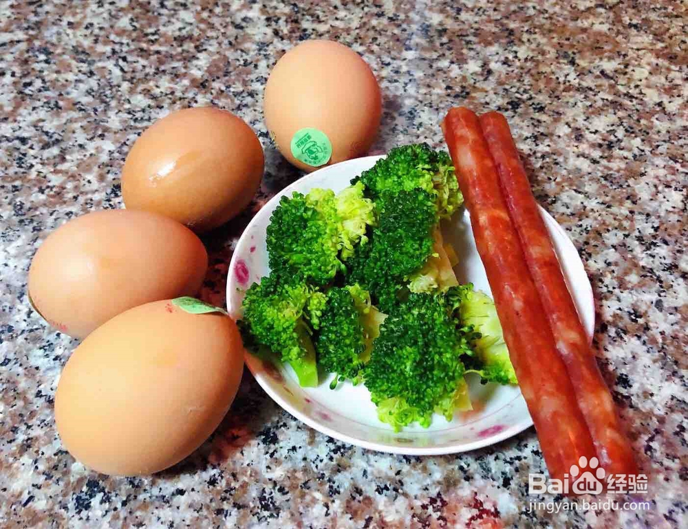 腊肠炒鸡蛋的步骤
