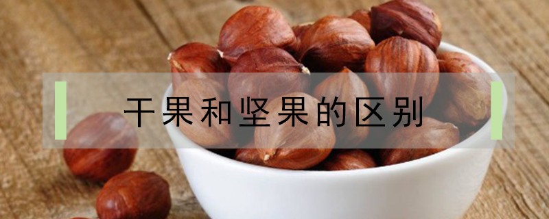 干果和坚果的区别是什么