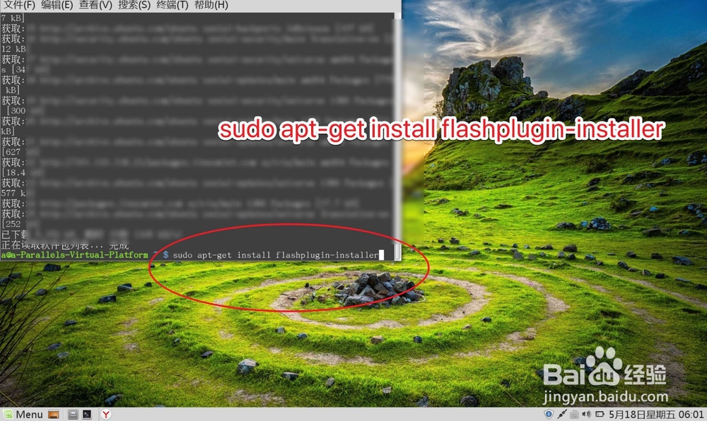 ubuntu如何安装 adobe flash player或adobe插件