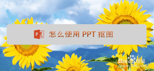 怎么使用PPT抠图