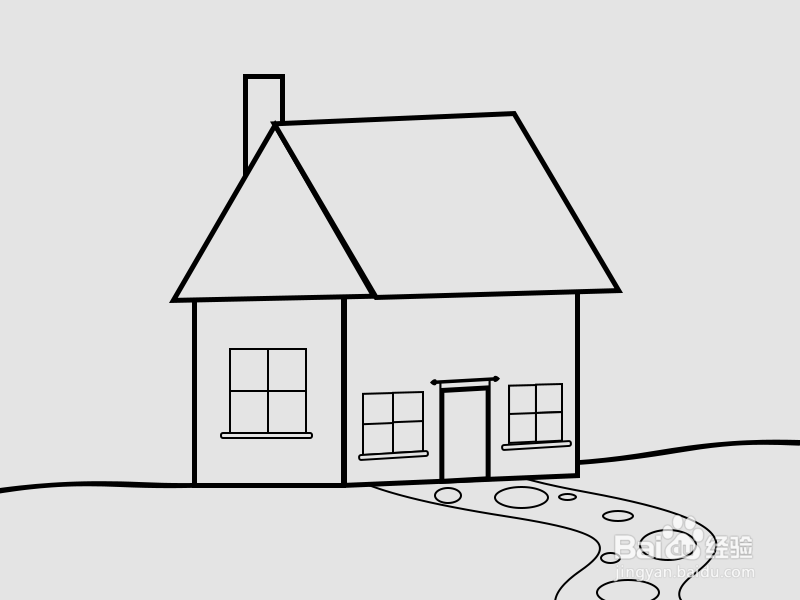 怎样画漂亮又简单的房子