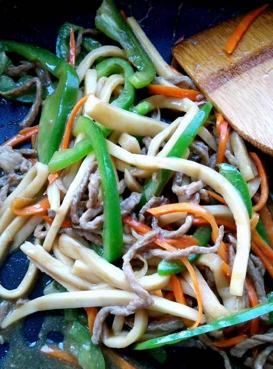 蚝油杏鲍菇炒肉丝