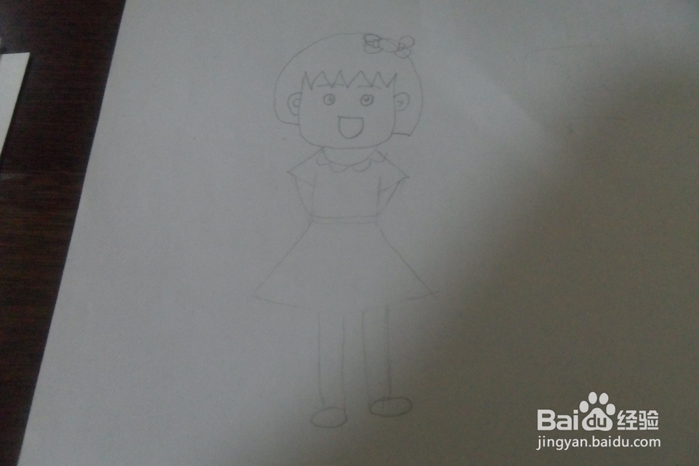 樱桃小丸子怎么画