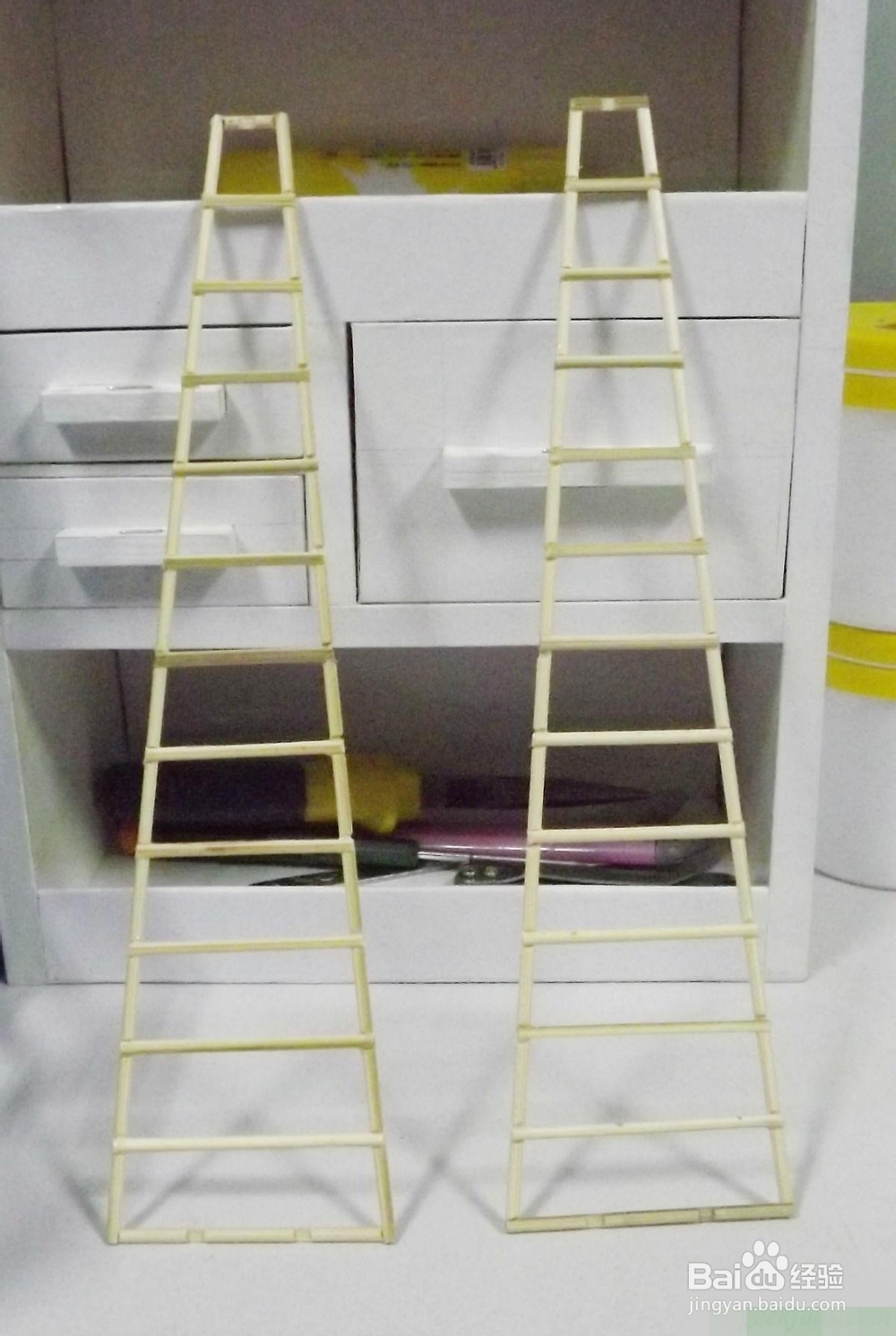 烧烤竹签如何DIY埃菲尔铁塔