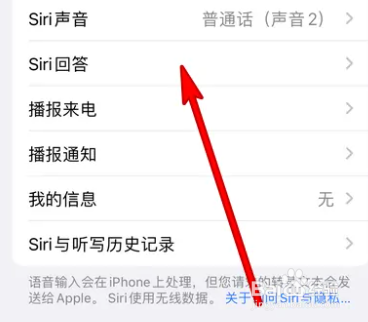 iphone如何开启显示Siri回答