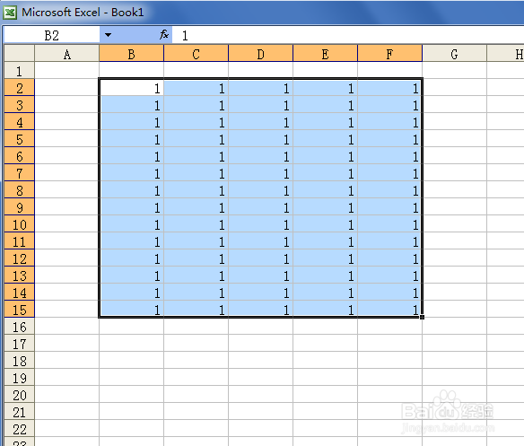 excel 中批量输入数字