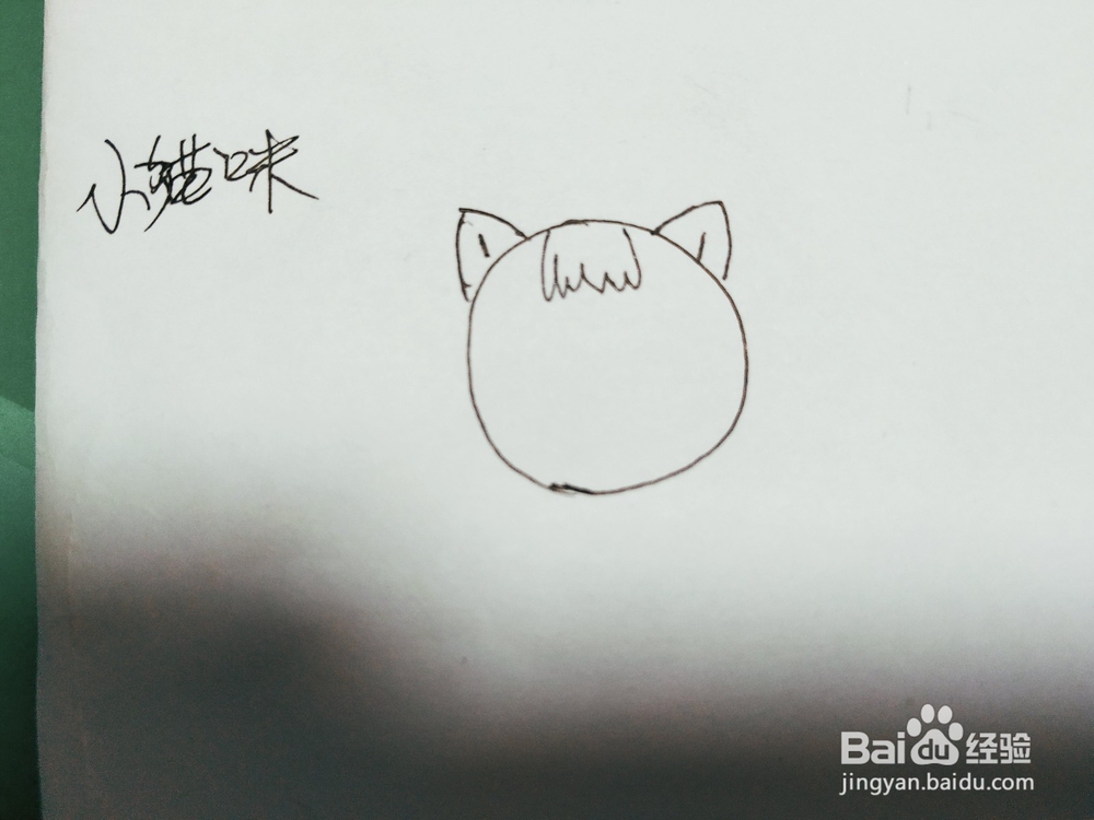 卡通小猫咪简笔画怎么画呀?