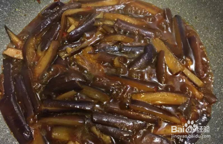 豆瓣酱炒茄子的做法