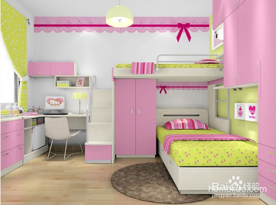 儿童房家具效果图案例 给孩子快乐健康环境