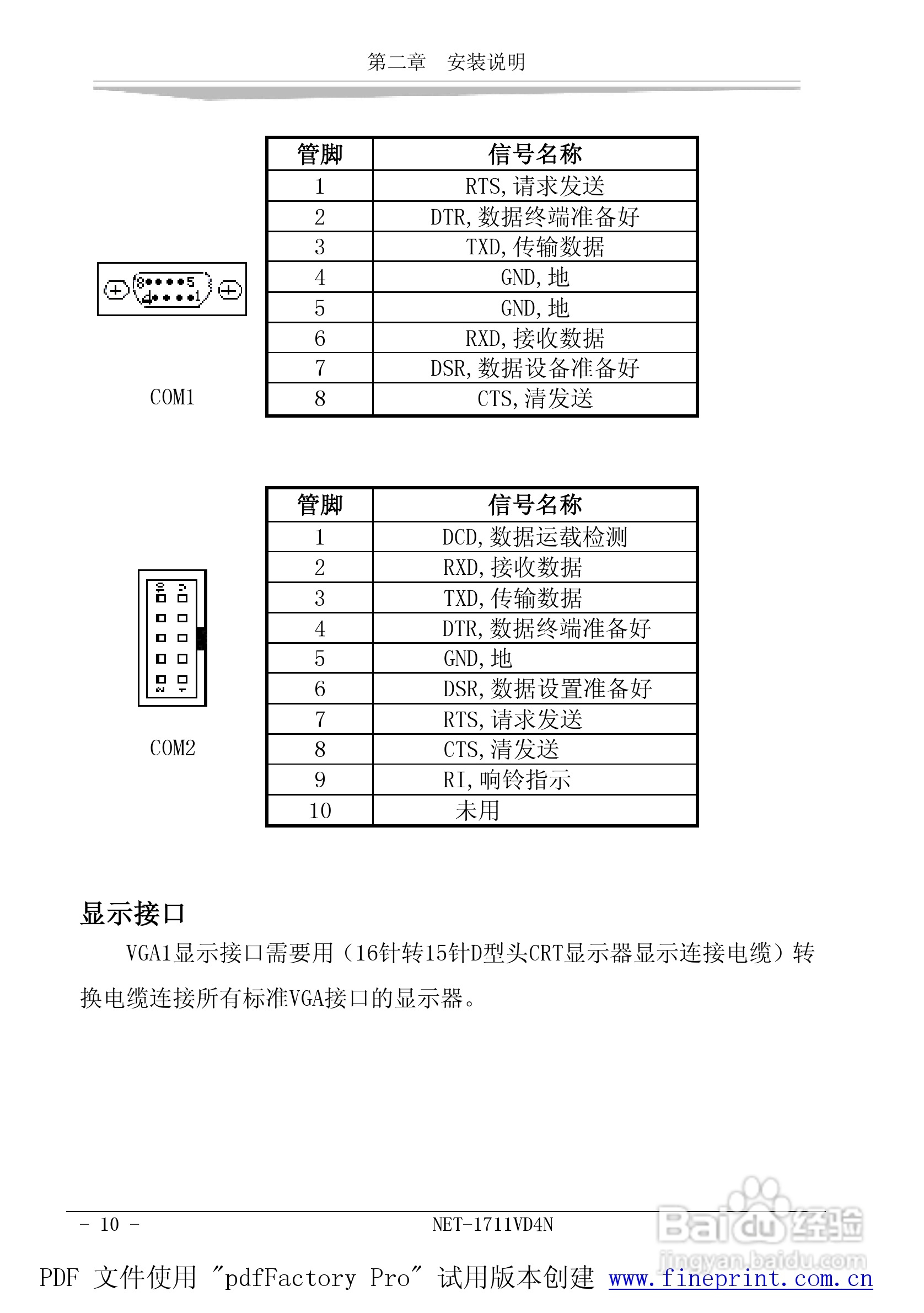 研祥NET-1711VD4N工业级CPU板卡说明书:[2]
