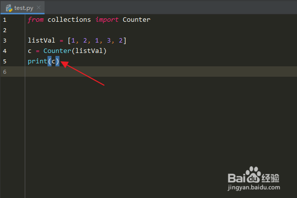 Python编程:怎么使用Counter类计数列表对象