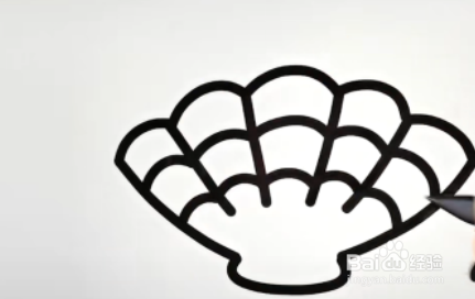 怎么画漂亮的扇贝