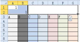 excel表内格空格填充成0值和隔列插入空列的方法