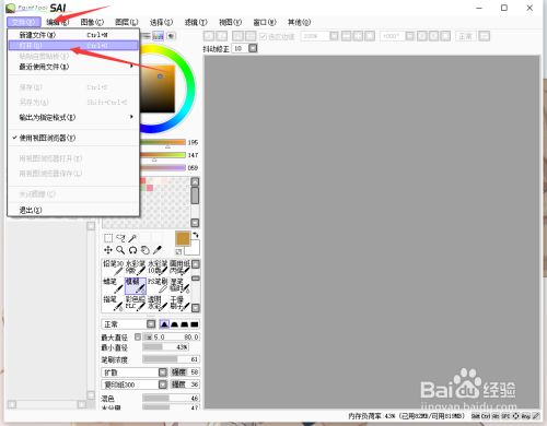 sai2怎么把图片导入图层