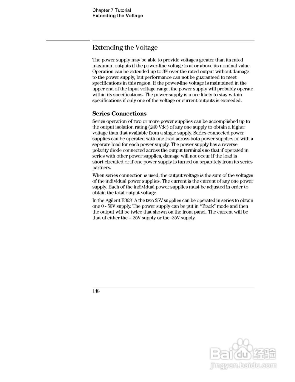 E3631A型80W三输出电源供应器操作手册:[15]
