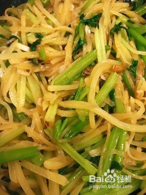 美味的香芹土豆丝