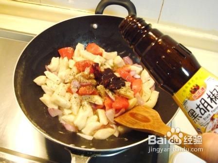 黑椒酱炒马铃薯面疙瘩