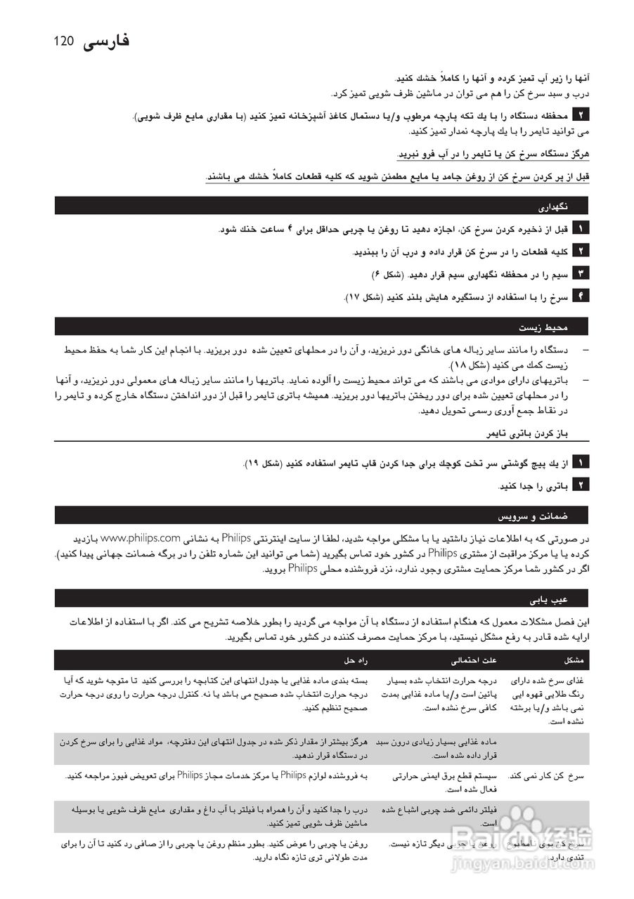 PHILIPS HD6107/HD6105电炸锅说明书:[6]