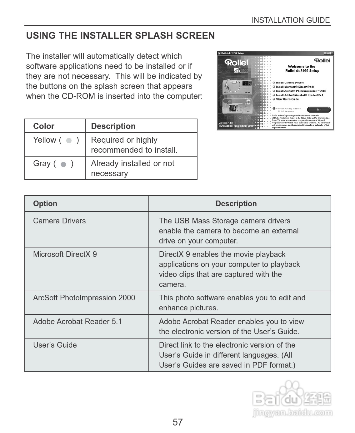 Rollei dc3100型数码相机说明书:[6]