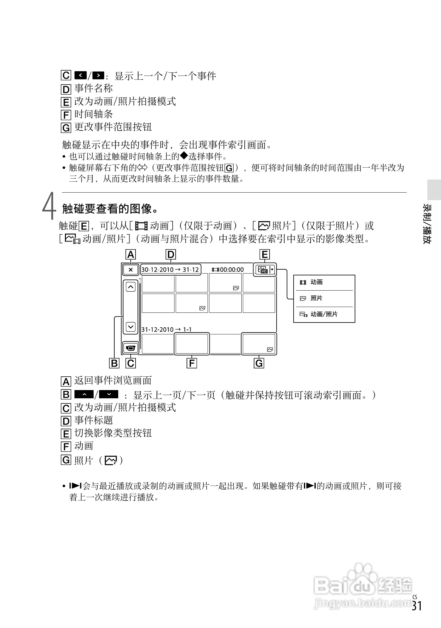 索尼 HXR-NX70C数码摄像机使用说明书:[4]