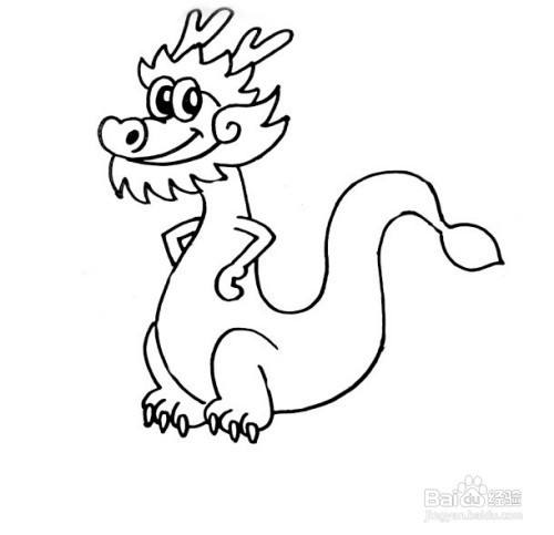 龙的最简单画法 百度经验