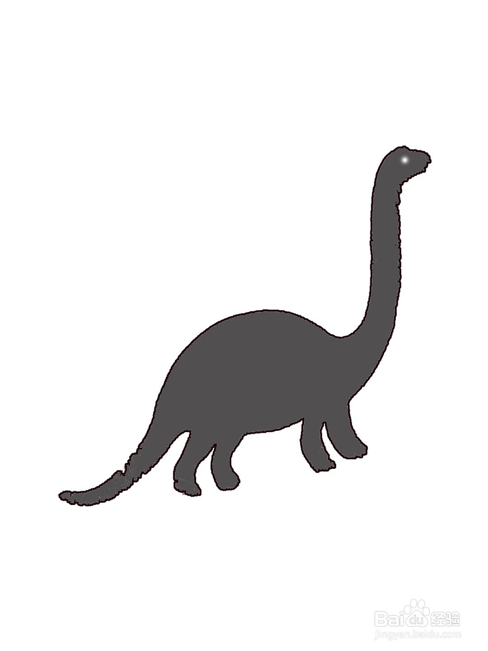 如何画素描恐龙？