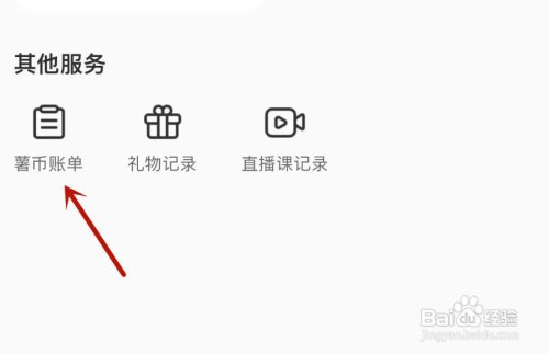小红书怎样查看薯币账单