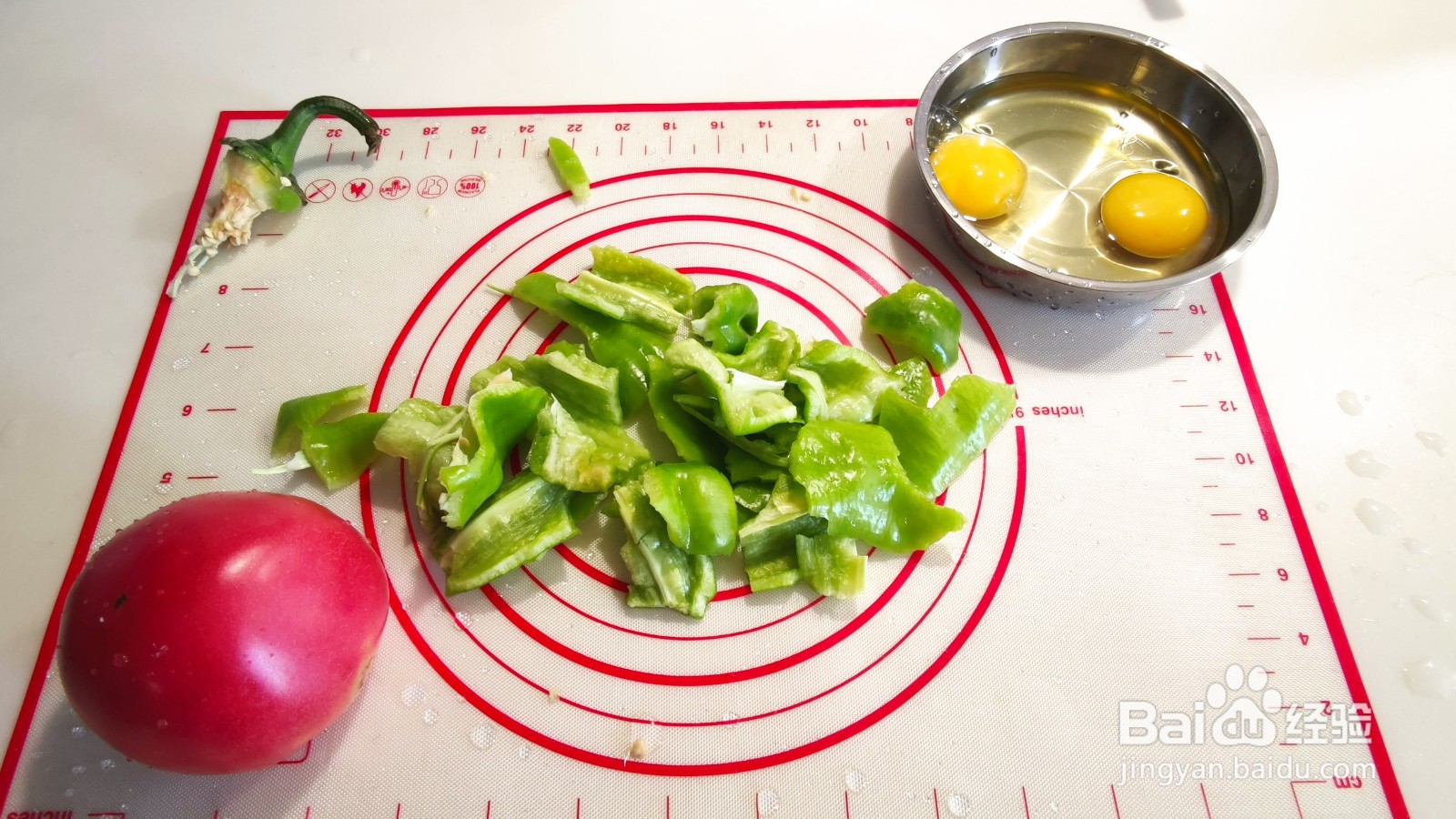 青椒西红柿鸡蛋面