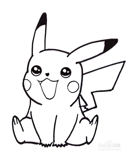 皮卡丘的简笔画怎么画