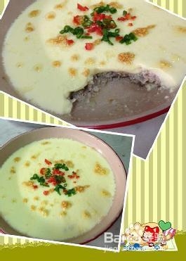 咸虾酱猪肉蒸蛋