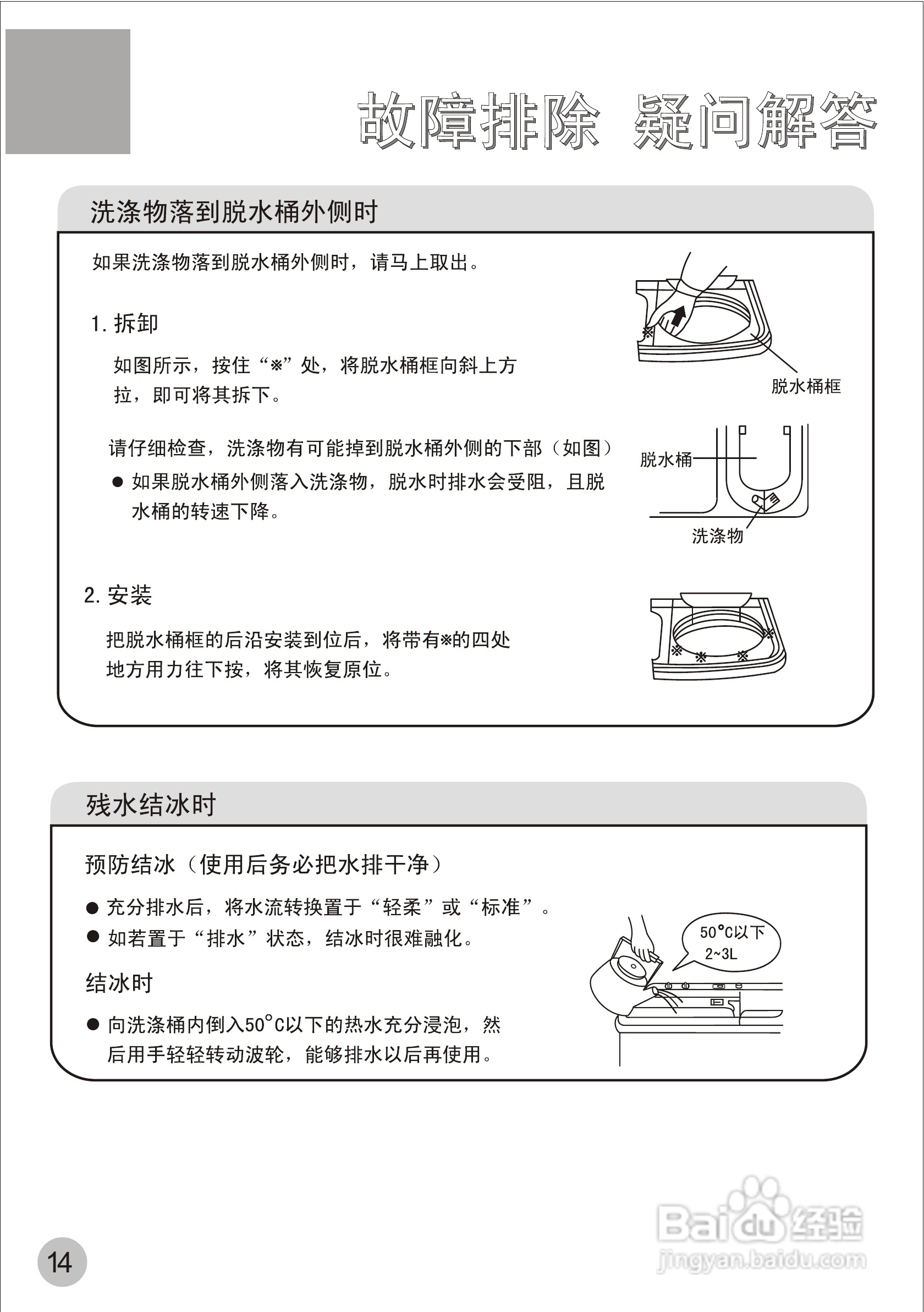 海尔双桶洗衣机XPB70-123型使用说明书