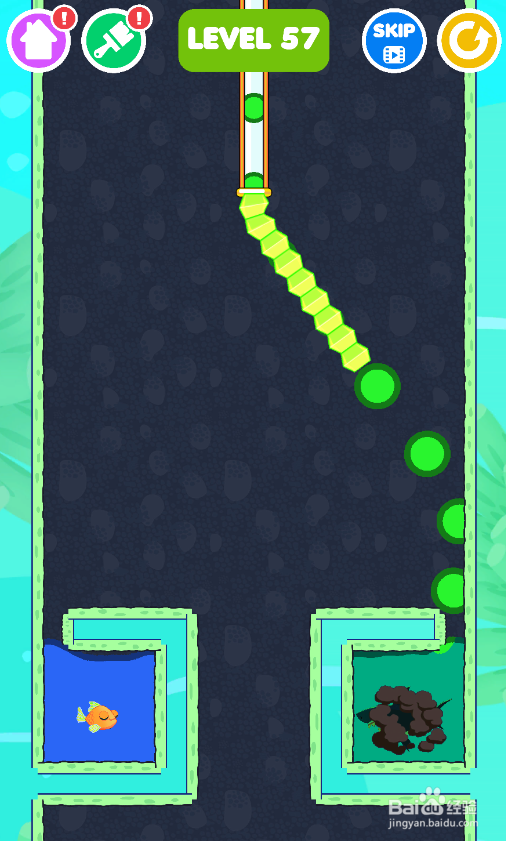 怎样通过Save The Fish的LEVEL 57