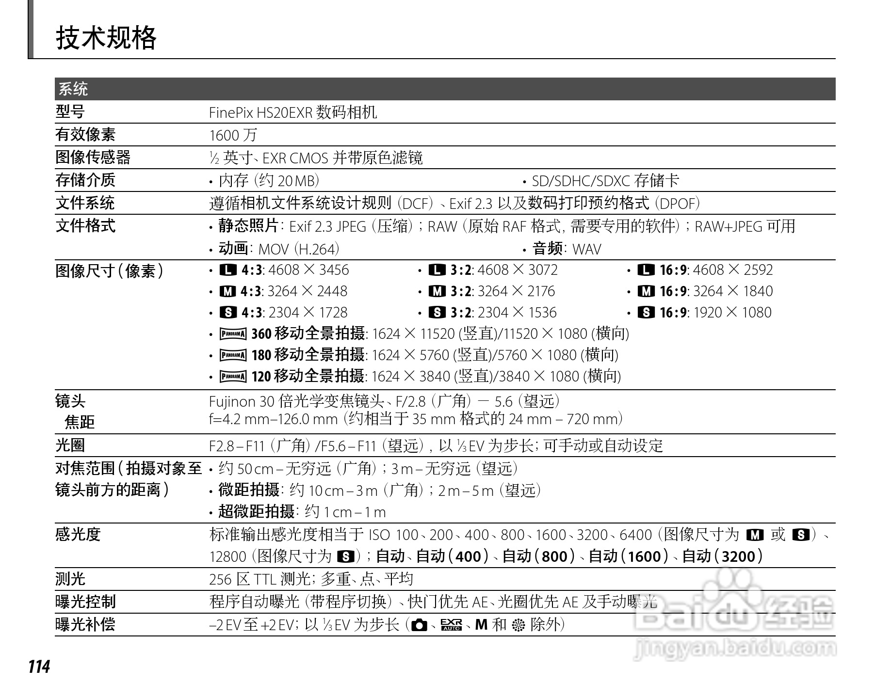 富士HS22EXR数码相机说明书:[13]