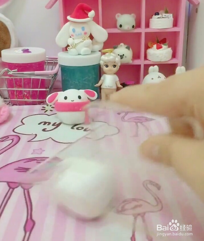 黏土围巾兔教程