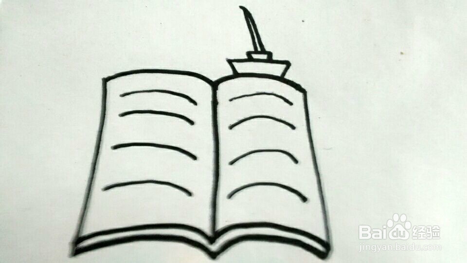 简笔画——书桌一角