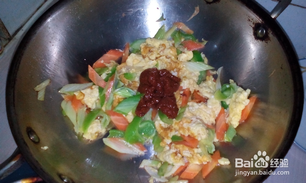 东北名菜大酱炒鸡蛋