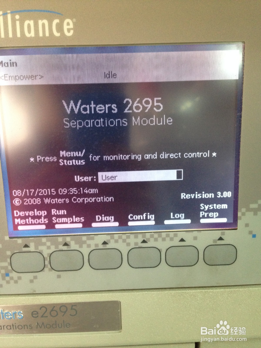 waters e2695监测器按钮灰色的解决方法
