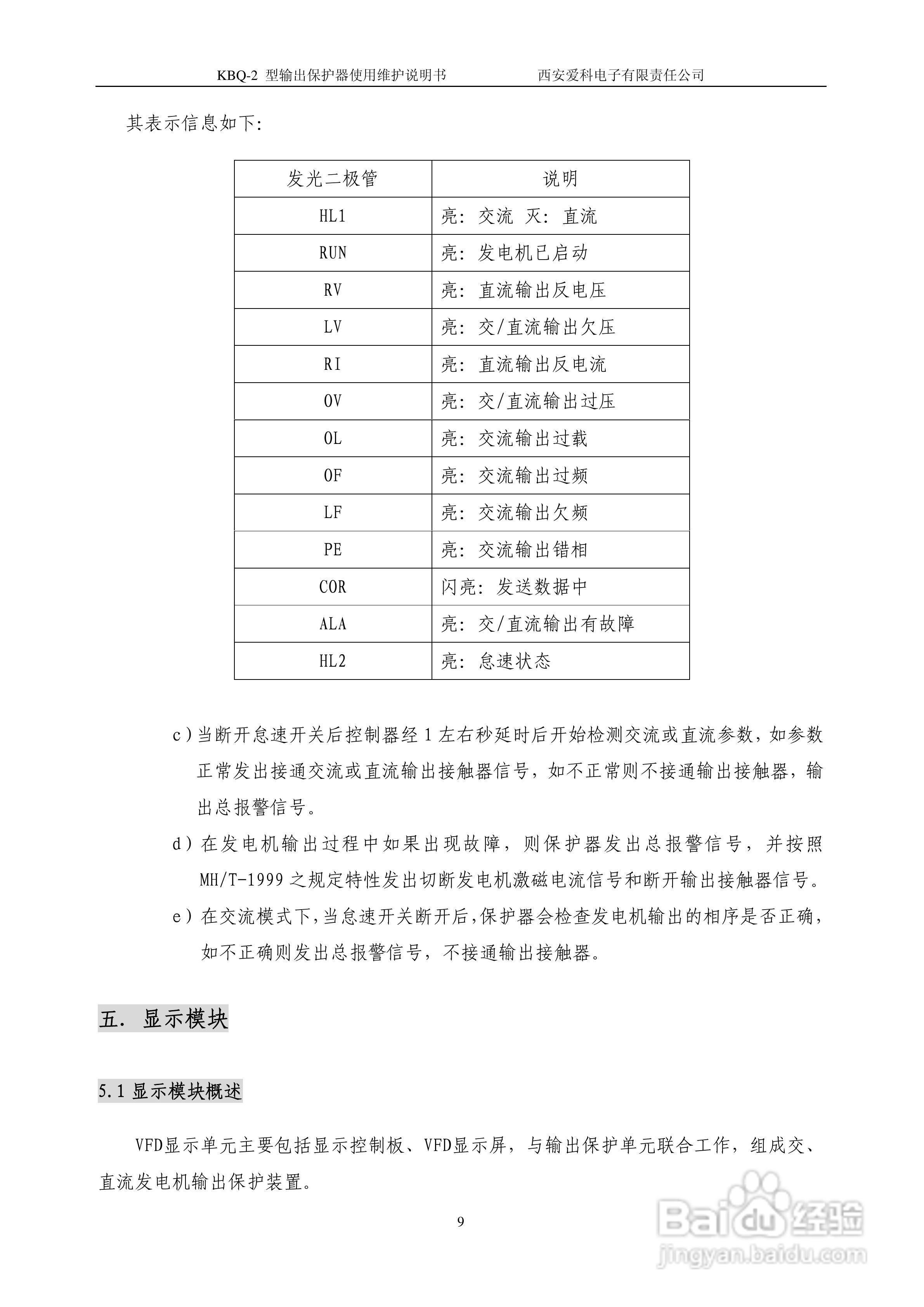 KBQ-2型输出保护器使用维护说明书:[2]
