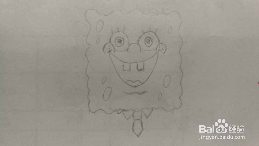 简笔画——海绵宝宝