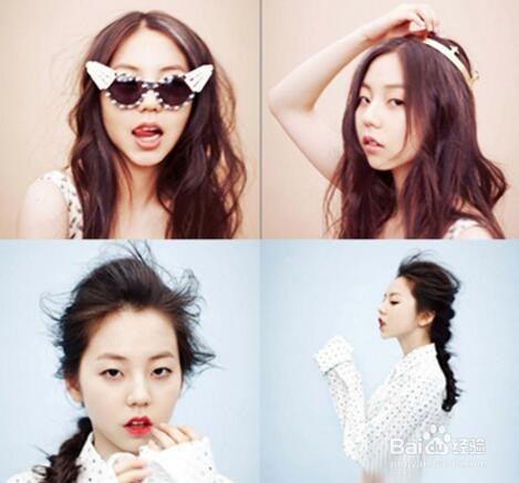 甜美活力少女组合为你示范时下最IN出街发型