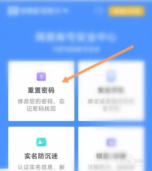 藏宝阁APP如何重置密码