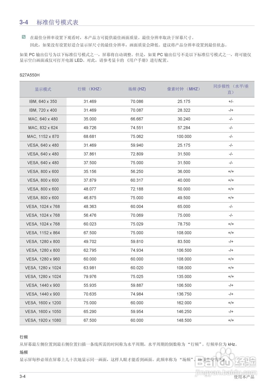 三星S23A550H液晶显示器使用说明书:[3]