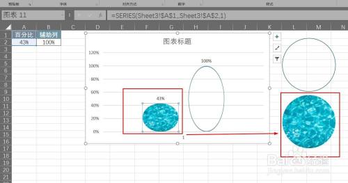 如何用Excel制作一份水位百分比图?
