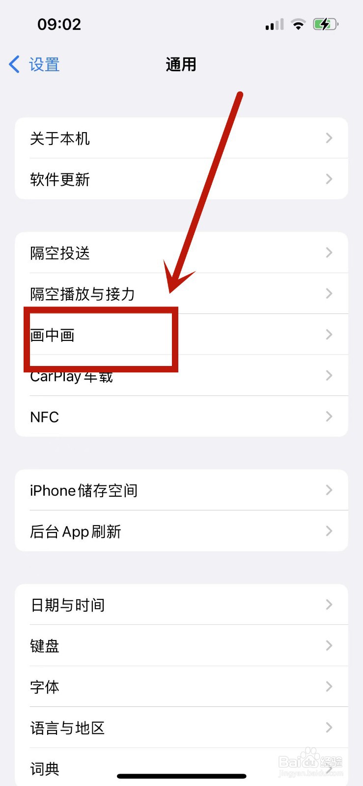 苹果13在哪打开画中画模式