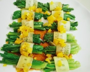 创意油麦菜制作过程