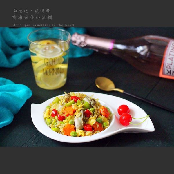 海蛎子咖喱炒饭