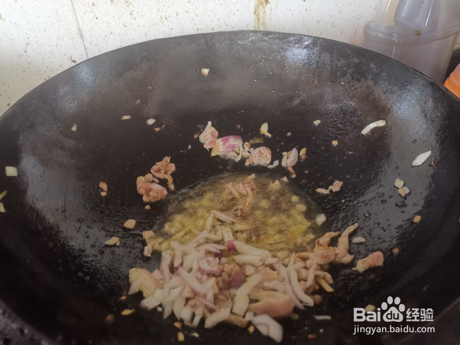 花菜炒肉丝的做法