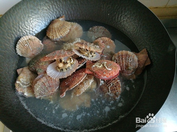 如何制作小白菜炒扇贝